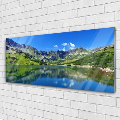 Quadro acrílico Paisagem de lago de montanha