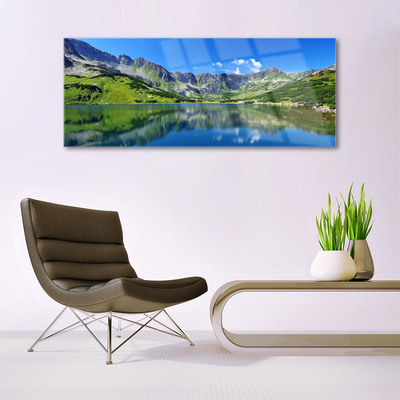 Quadro acrílico Paisagem de lago de montanha