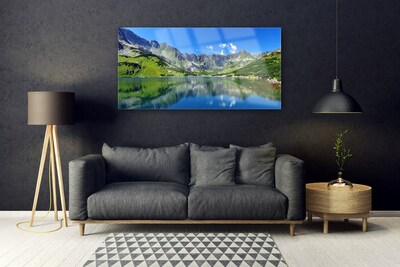 Quadro acrílico Paisagem de lago de montanha