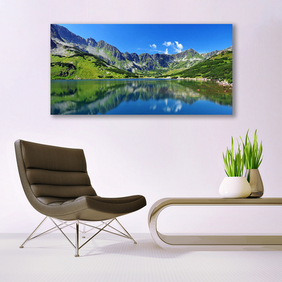 Quadro acrílico Paisagem de lago de montanha