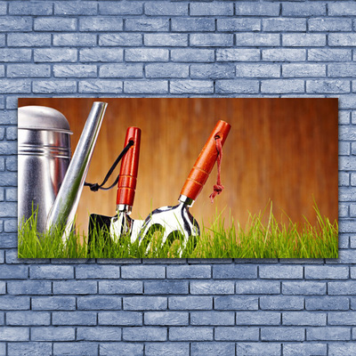 Quadro acrílico Ferramentas de grama Natureza