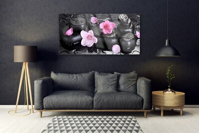 Quadro acrílico Arte em Pedras de Flores