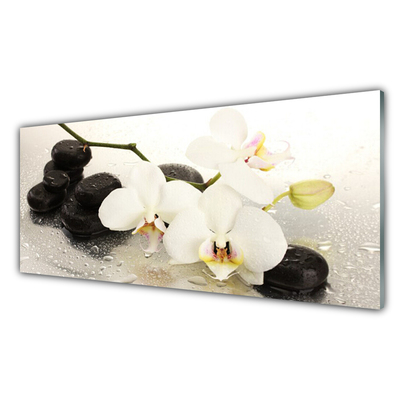 Quadro acrílico Linda flor de orquídea