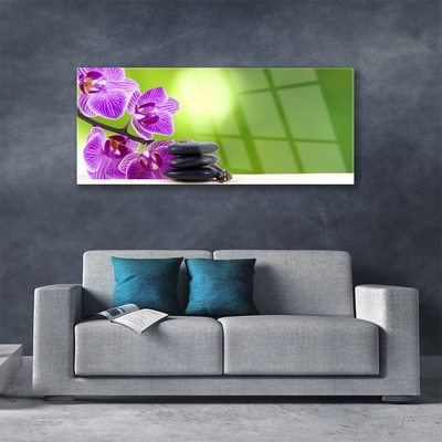 Quadro acrílico Orquídeas Flores Verdes