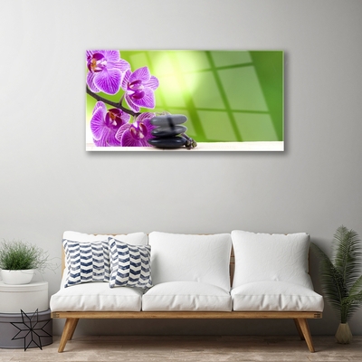 Quadro acrílico Orquídeas Flores Verdes