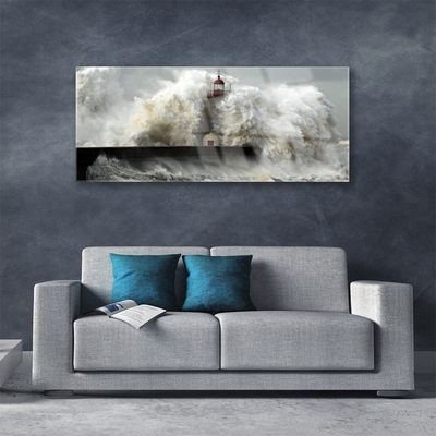 Pintura acrílica Paisagem do Farol