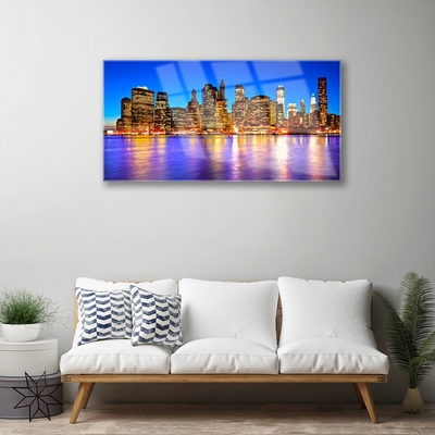 Pintura acrílica Arranha-céus Casas da Cidade