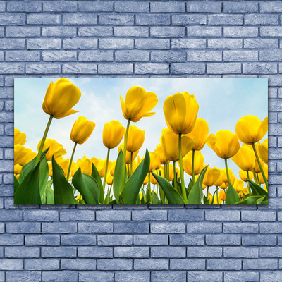 Pintura acrílica Tulipas Flores Planta