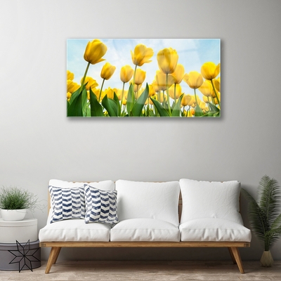 Pintura acrílica Tulipas Flores Planta