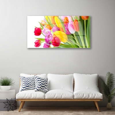 Pintura acrílica Tulipas Flores Planta