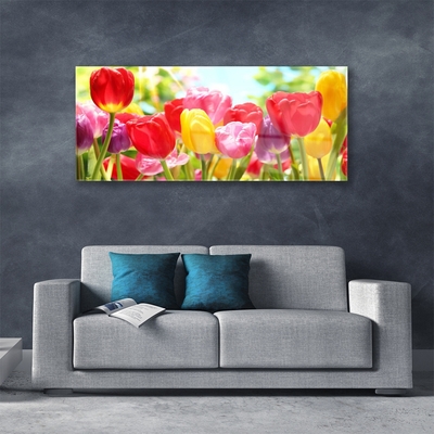 Quadro acrílico Tulipas Flores Planta
