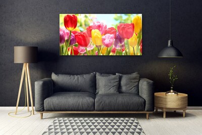 Quadro acrílico Tulipas Flores Planta
