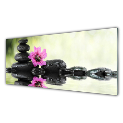 Pintura acrílica Linda flor para a parede