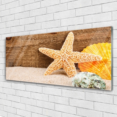 Pintura acrílica Arte de estrela do mar de areia