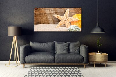 Pintura acrílica Arte de estrela do mar de areia