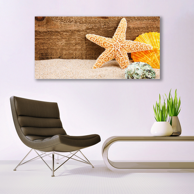 Pintura acrílica Arte de estrela do mar de areia