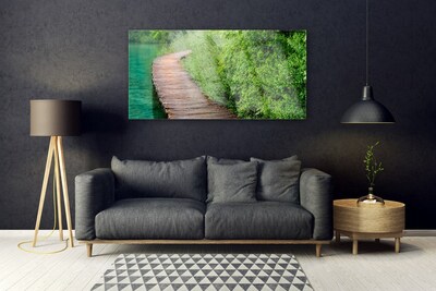 Pintura acrílica Arquitetura de árvores de ponte