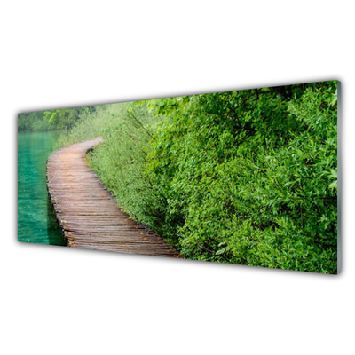 Pintura acrílica Arquitetura de árvores de ponte