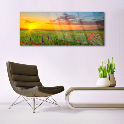 Quadro acrílico Sun Meadow Flores Natureza