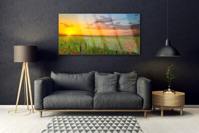 Quadro acrílico Sun Meadow Flores Natureza