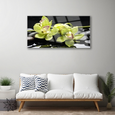Pintura acrílica Planta de orquídea flor