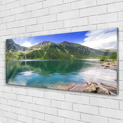 Quadro acrílico Paisagem de lago de montanha