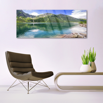 Quadro acrílico Paisagem de lago de montanha