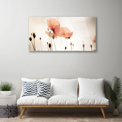 Quadro acrílico Papoulas Plantam Natureza