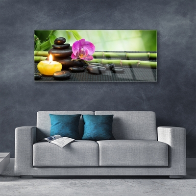 Quadro acrílico Spa Zen de Flores de Bambu