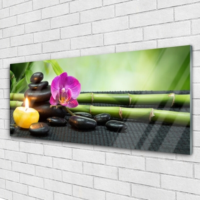 Quadro acrílico Spa Zen de Flores de Bambu