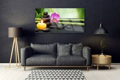 Quadro acrílico Spa Zen de Flores de Bambu
