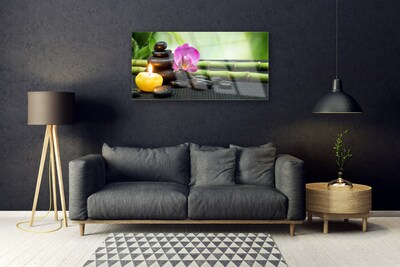 Quadro acrílico Spa Zen de Flores de Bambu
