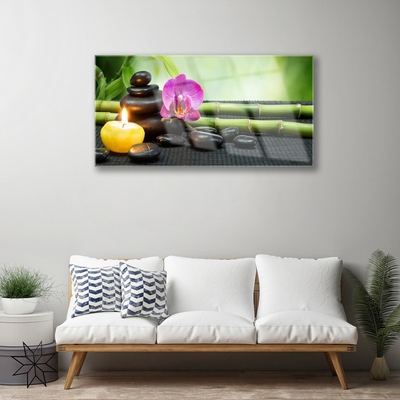 Quadro acrílico Spa Zen de Flores de Bambu