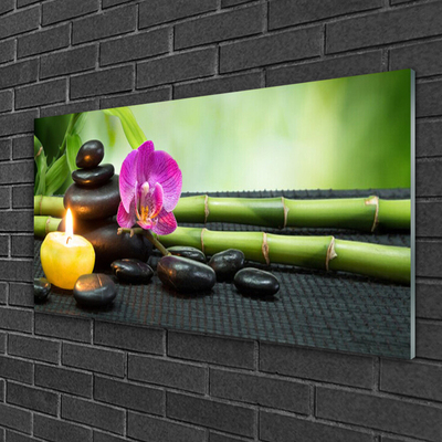 Quadro acrílico Spa Zen de Flores de Bambu
