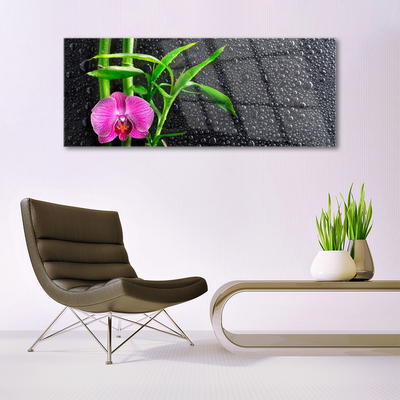 Quadro acrílico Gotas de flores de bambu