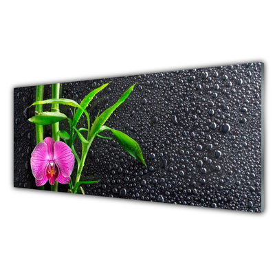 Quadro acrílico Gotas de flores de bambu