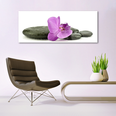 Pintura acrílica Orquídea Flor