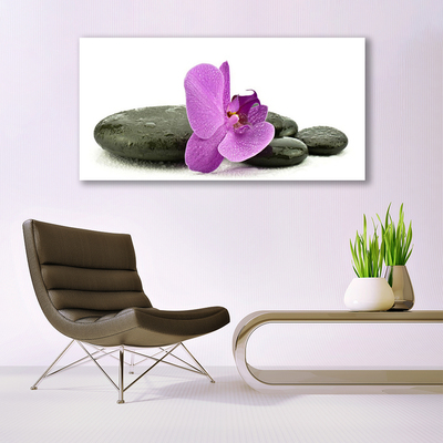 Pintura acrílica Orquídea Flor