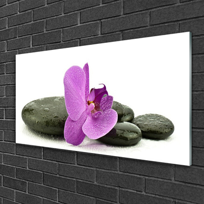 Pintura acrílica Orquídea Flor