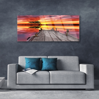 Quadro acrílico Arquitetura do Pier Lake