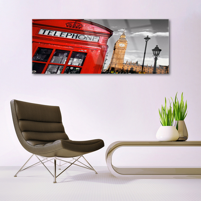 Quadro acrílico Cabine telefônica de Londres