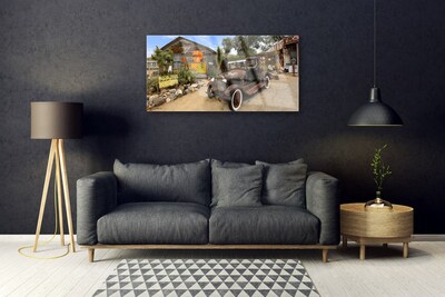Quadro acrílico Arquitetura de carros antigos