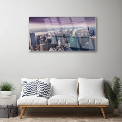 Pintura acrílica Arranha-céus Casas da Cidade