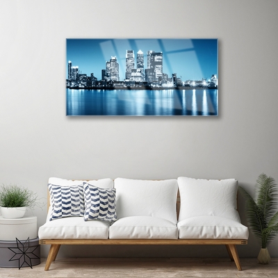 Pintura acrílica Arranha-céus Casas da Cidade