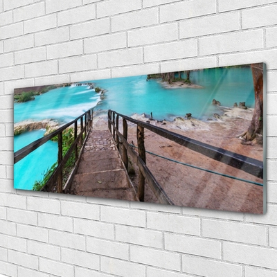 Quadro acrílico Arquitetura do Lago Stairs