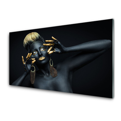 Quadro acrílico Mulher Pinta Homem