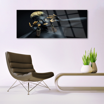 Quadro acrílico Mulher Pinta Homem