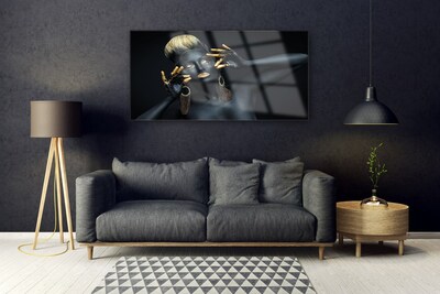 Quadro acrílico Mulher Pinta Homem