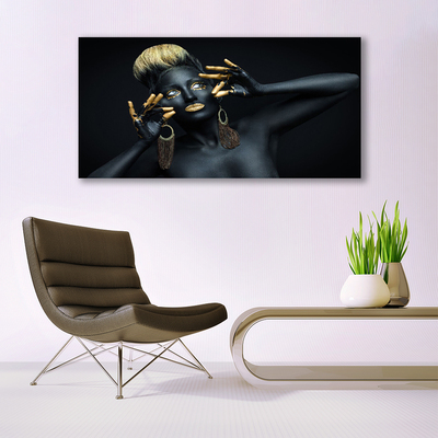 Quadro acrílico Mulher Pinta Homem