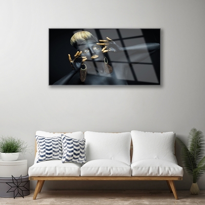 Quadro acrílico Mulher Pinta Homem